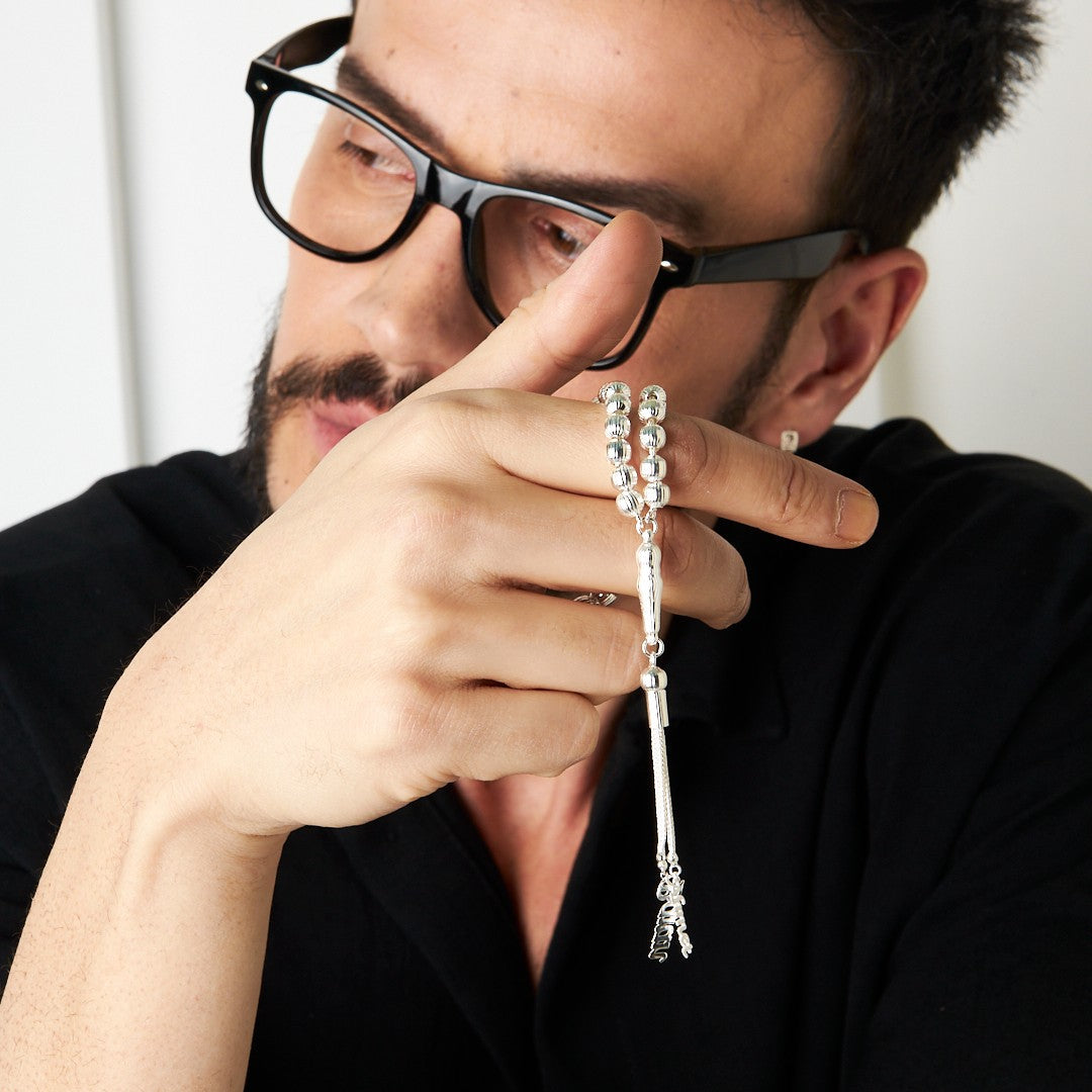 İki isimli tespih - 925 GÜMÜŞ