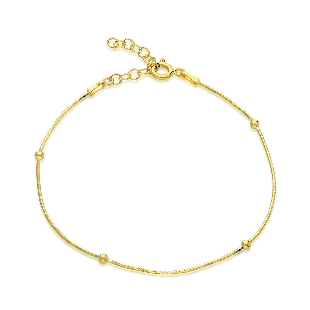 Doricalı Yılan Zincir Bileklik - 925 GÜMÜŞ