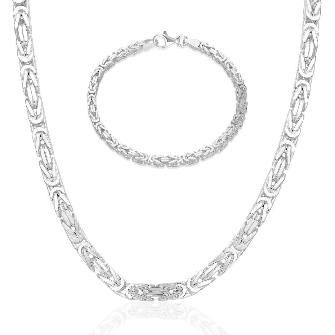 Kral Zincir Set - 925 GÜMÜŞ