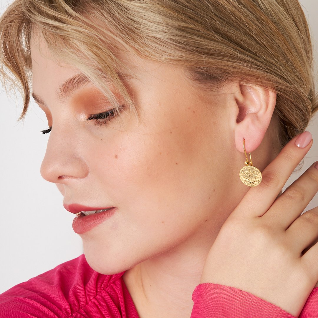 Dorica Tuğra Küpesi - 925 GÜMÜŞ