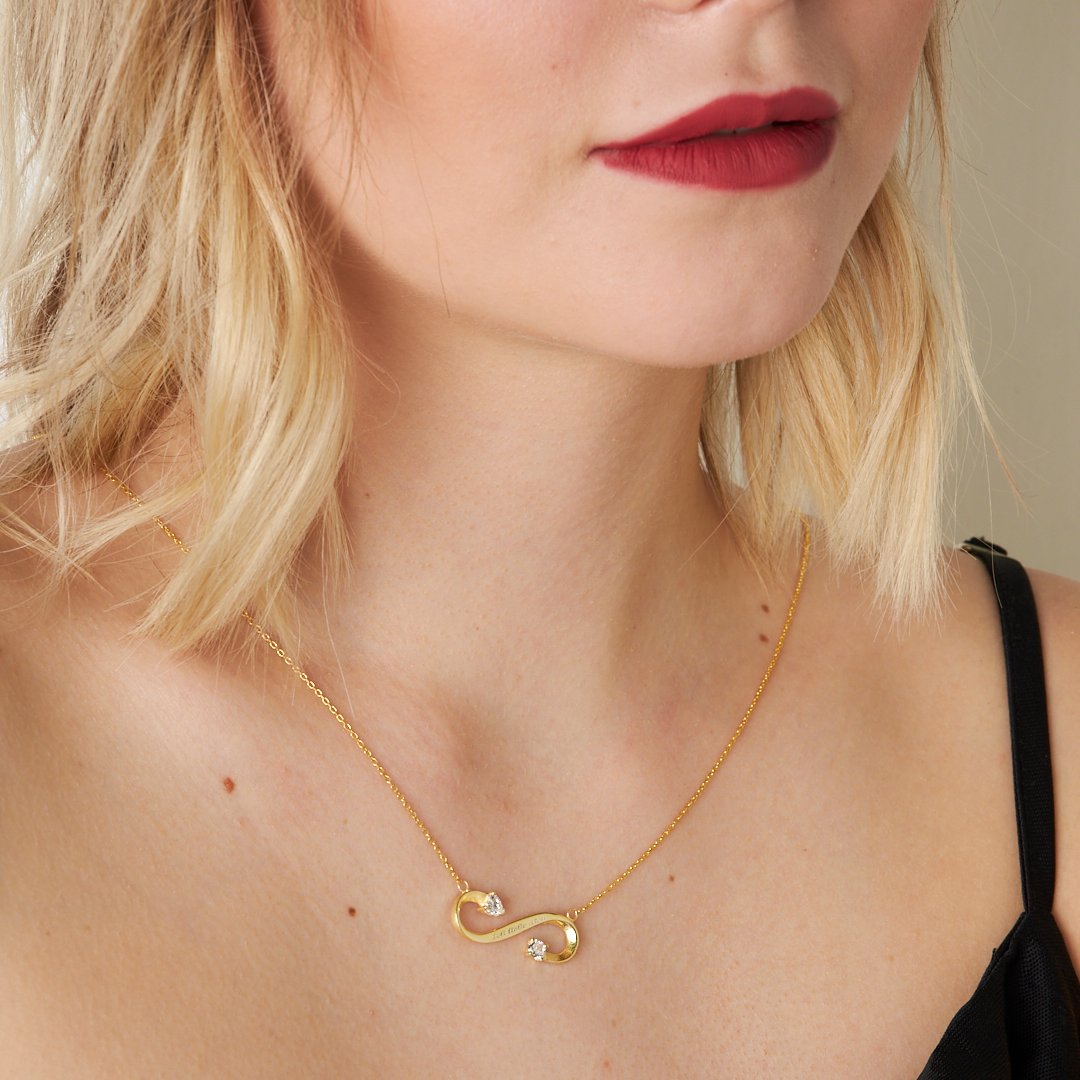 14K ALTIN özel yapım sonsuzluk zinciri