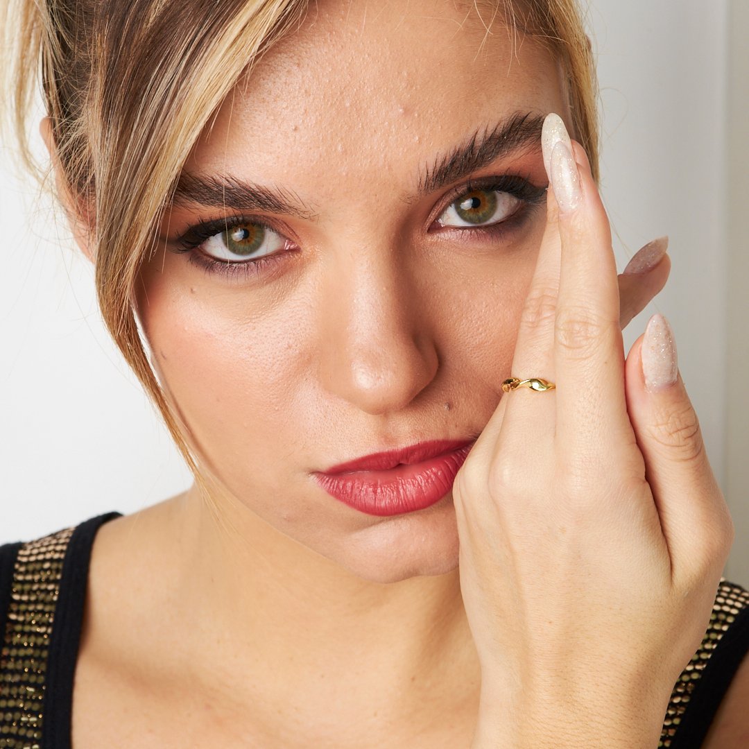 Spiral Şekilli Yüzük - 925 GÜMÜŞ