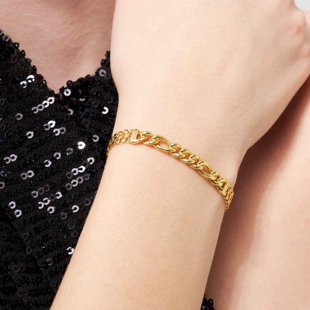 Kalın Zincir Bileklik - 925 GÜMÜŞ