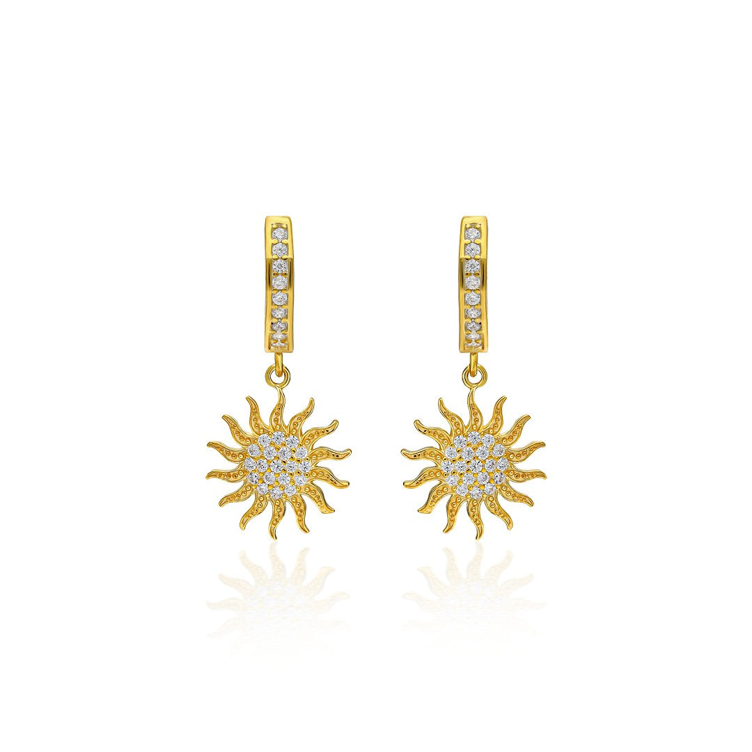 Güneş Küpeleri - 925 GÜMÜŞ