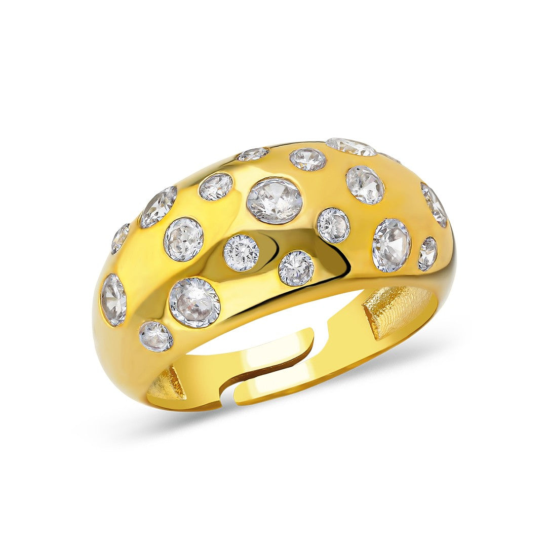 Ardıç Kübik Zirkon Yüzük - 925 GÜMÜŞ