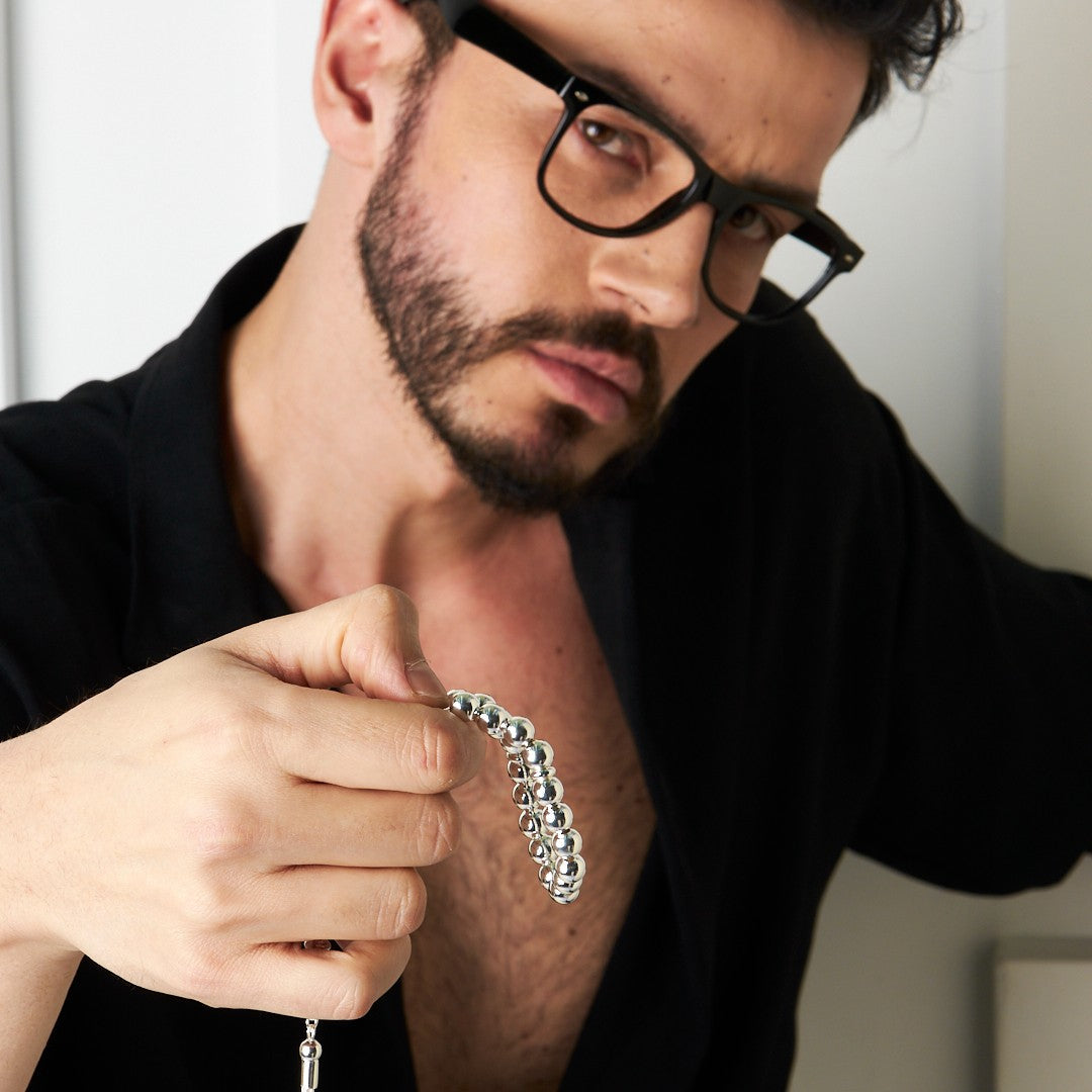 Yuvarlak düz tespih - 925 GÜMÜŞ