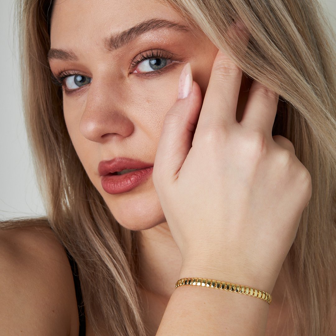 Balıksırtı Bilezik - 925 GÜMÜŞ