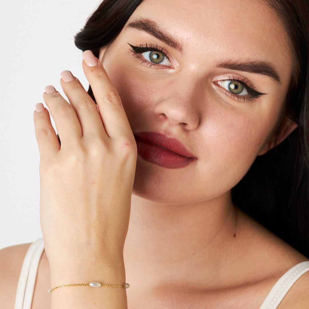 Uzun İnci Bilezik - 925 GÜMÜŞ