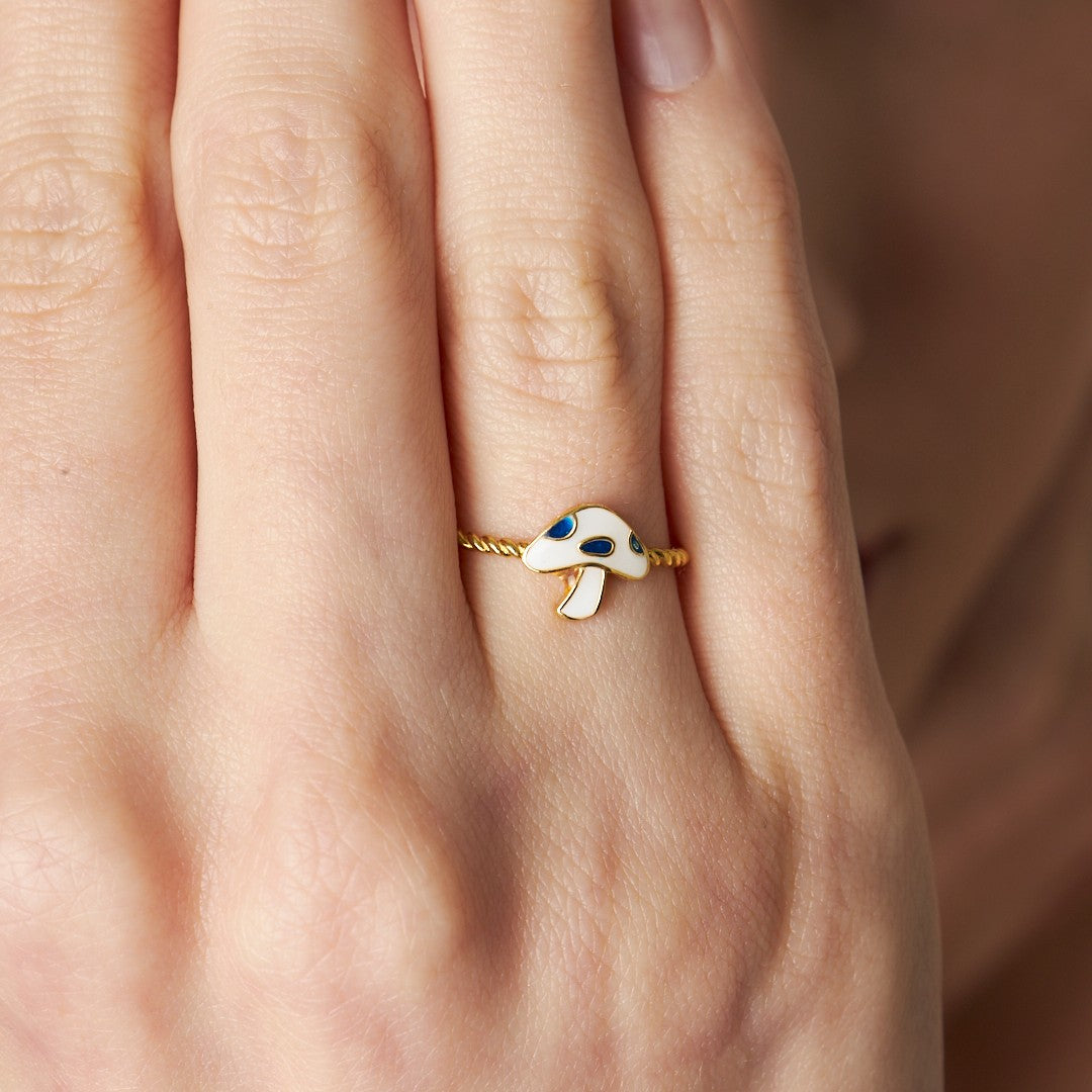 Mantar Yüzük - 925 GÜMÜŞ