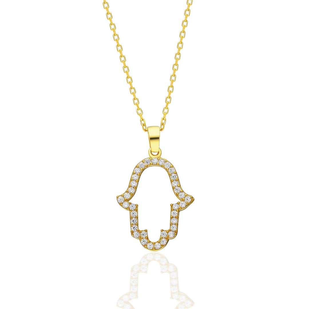 Küçük Fatma Eli Kolyesi - 925 GÜMÜŞ