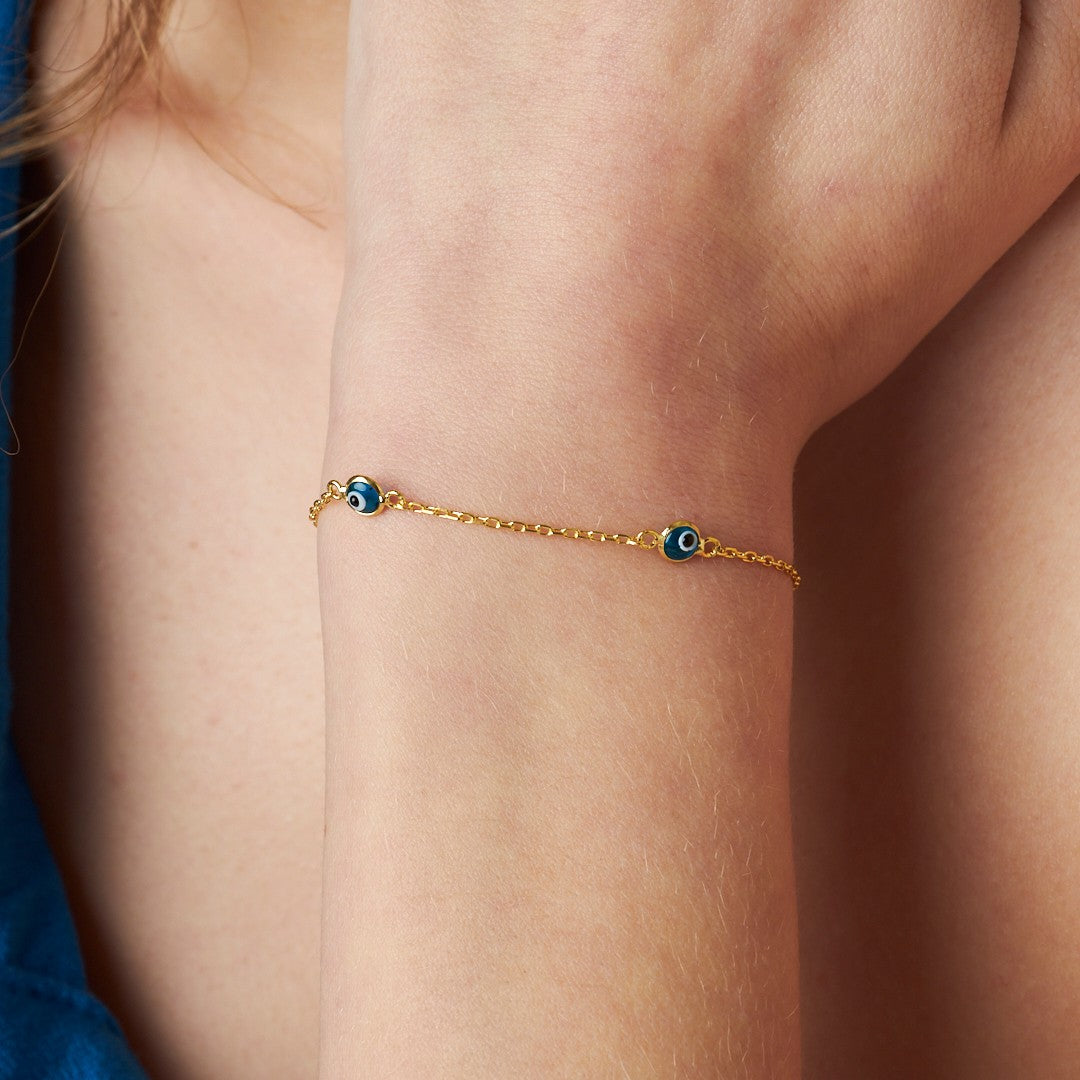 Nazar Boncuklu Bileklik - 925 GÜMÜŞ