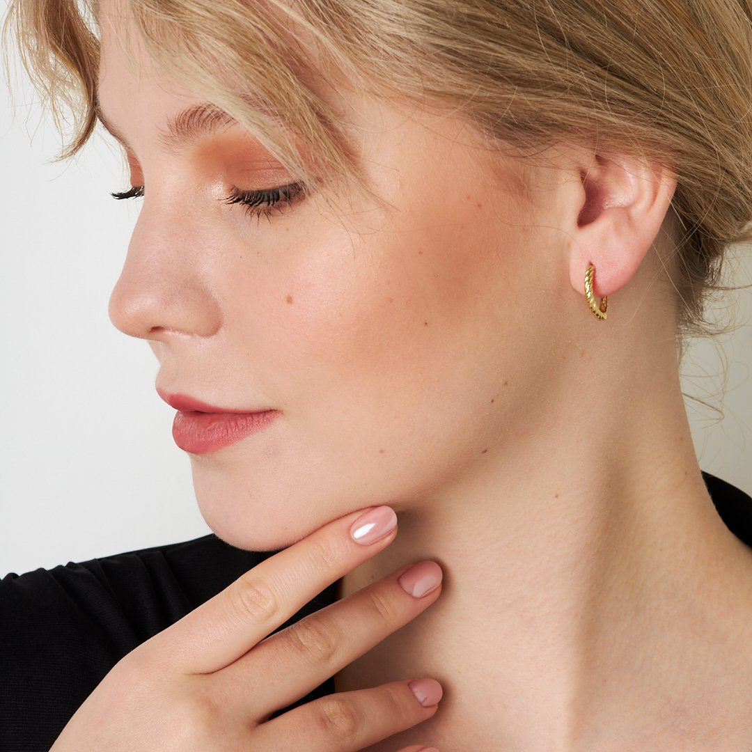 Kıvırcık Küpeler - 925 GÜMÜŞ