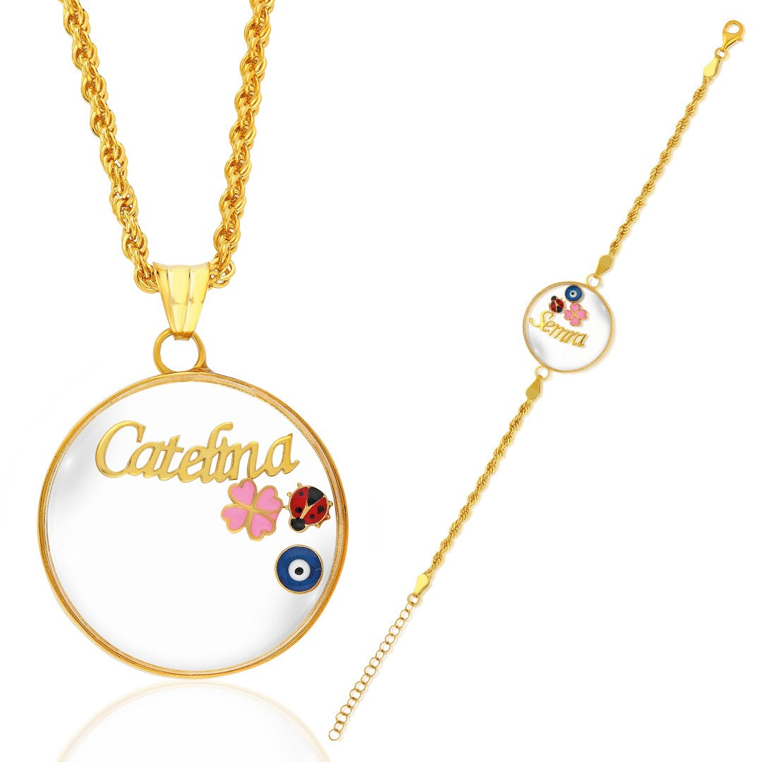 İsimli Çerçeve Set - 925 GÜMÜŞ