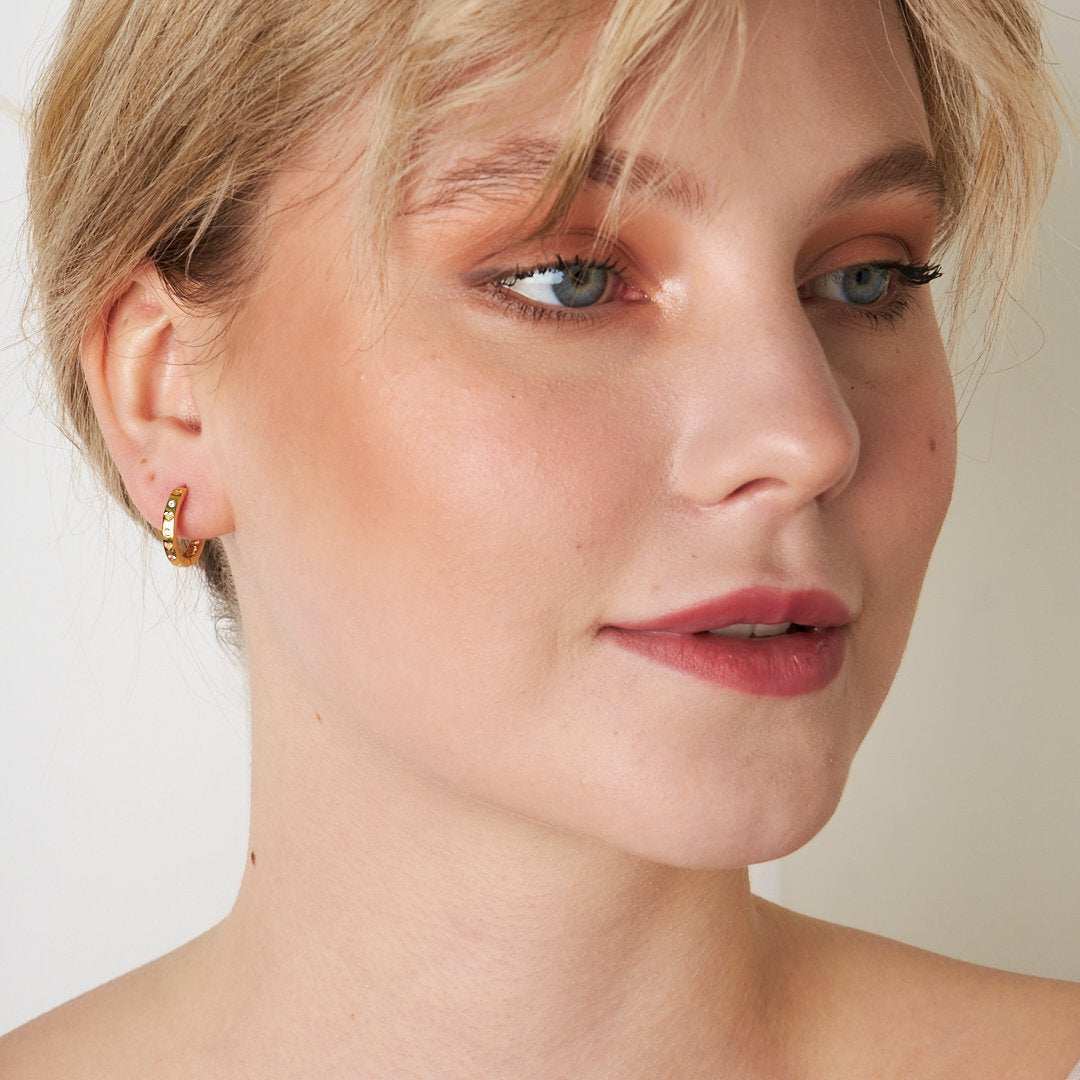 Kalp Desenli Küpe - 925 GÜMÜŞ