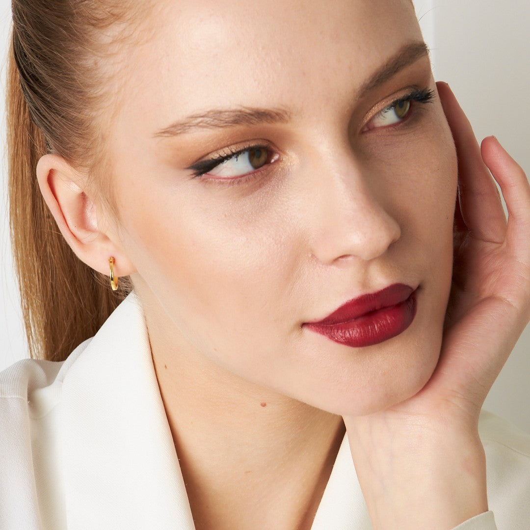 Klasik Halka Küpeler - 925 GÜMÜŞ