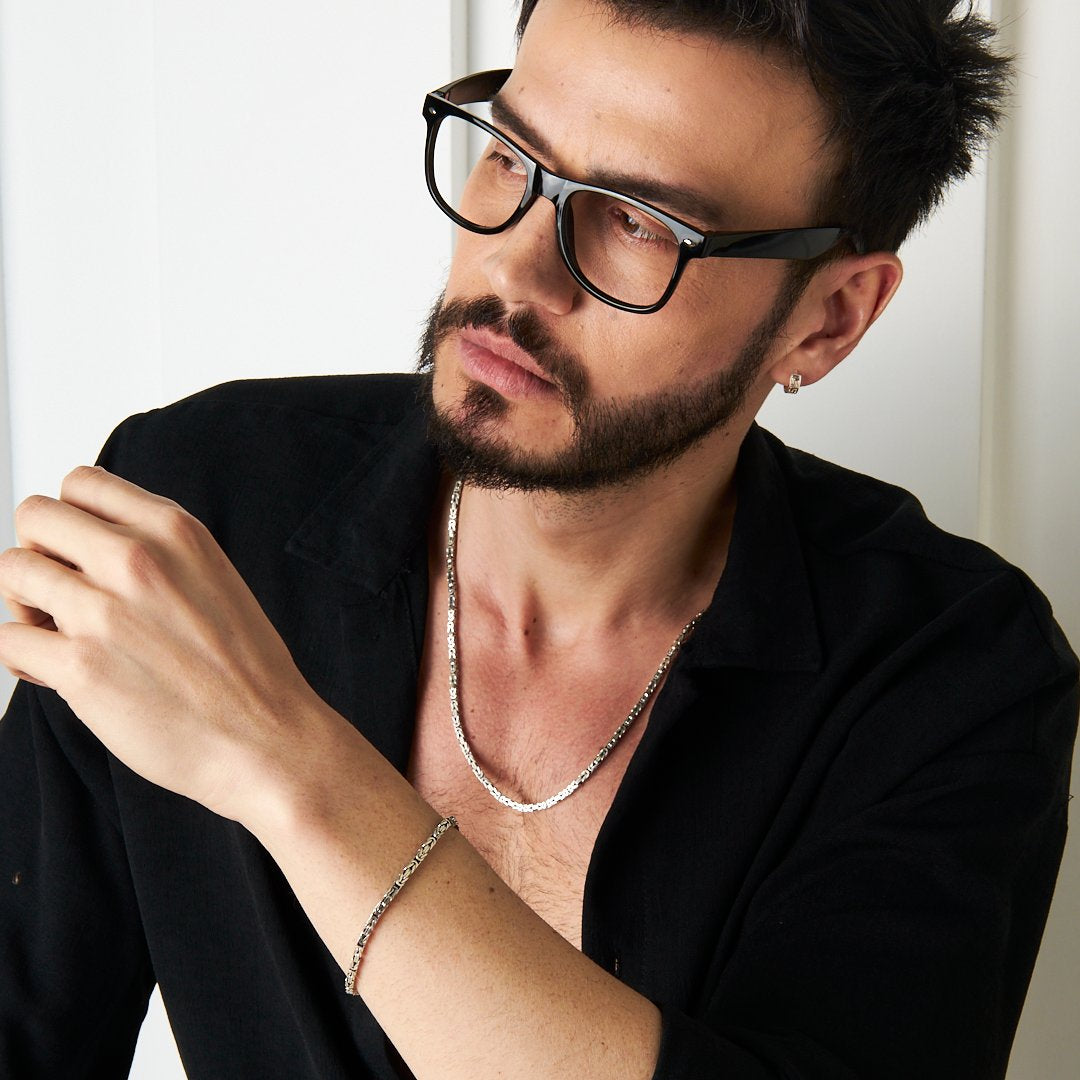 Kral Zincir Set - 925 GÜMÜŞ