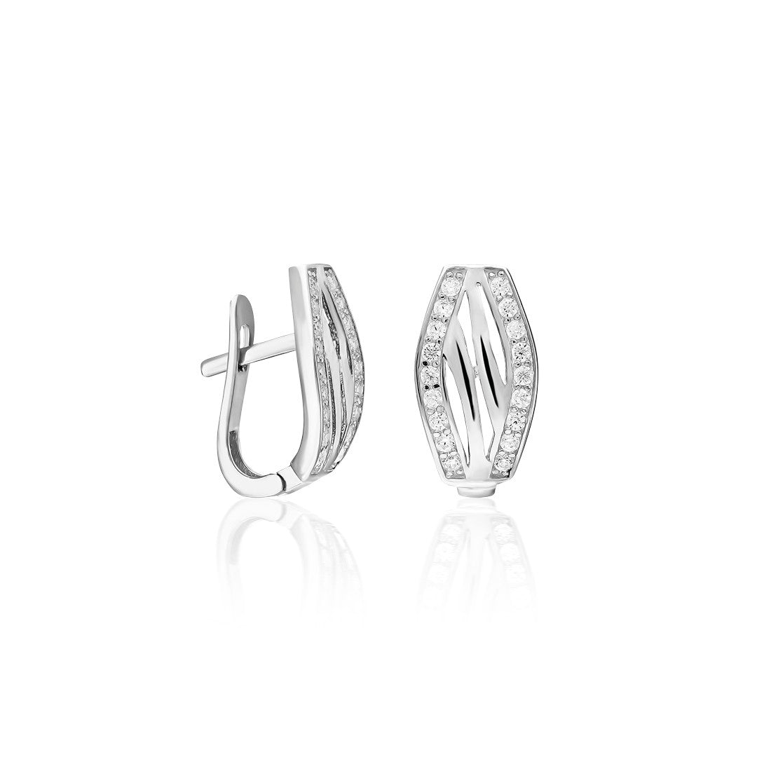 Favori Taşlı Küpeler - 925 GÜMÜŞ