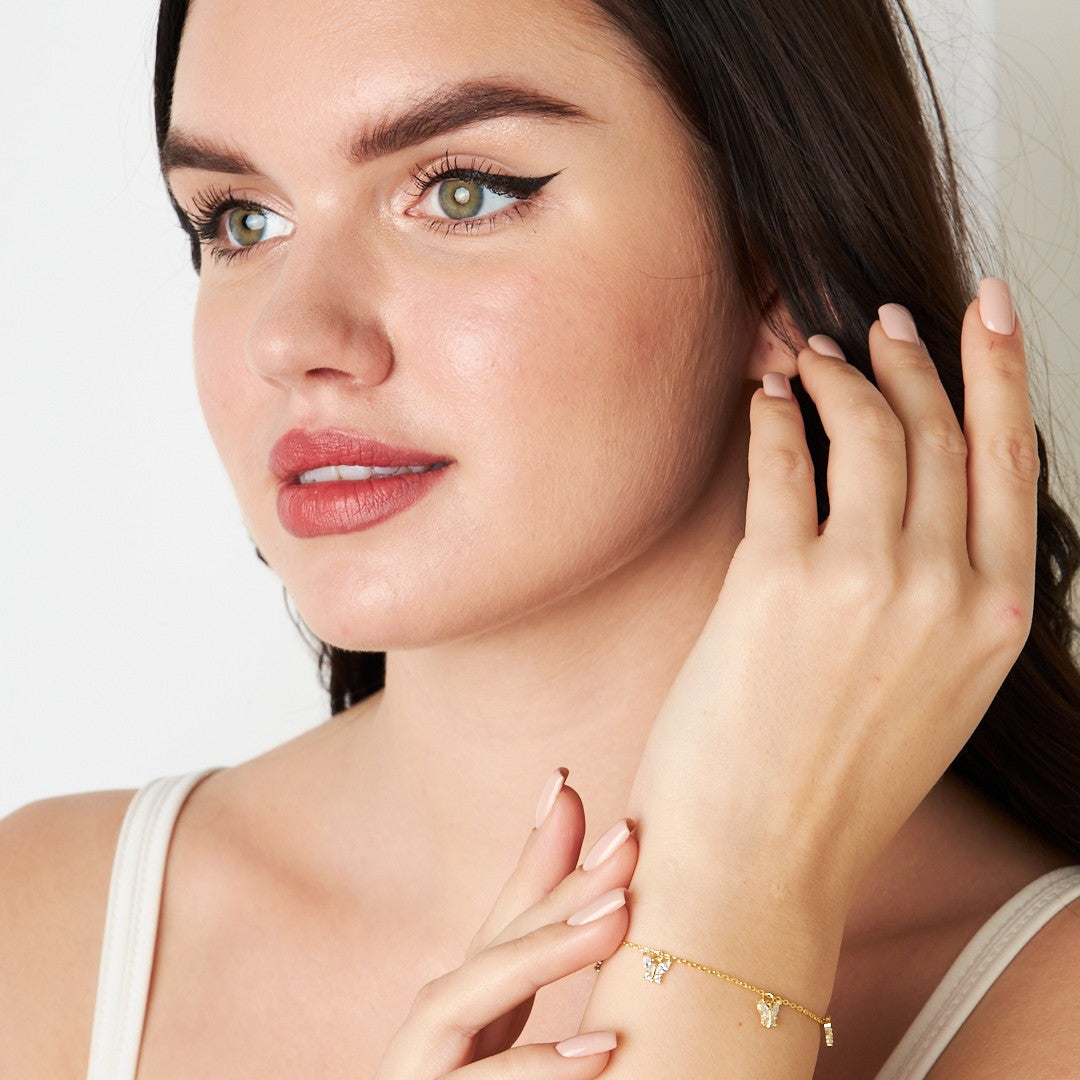 Mini Kelebek Bileklik - 925 GÜMÜŞ