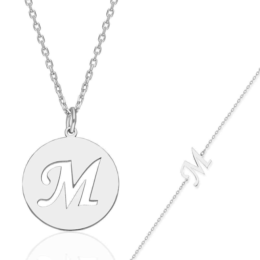 Harflerle Plaka Seti - 925 GÜMÜŞ