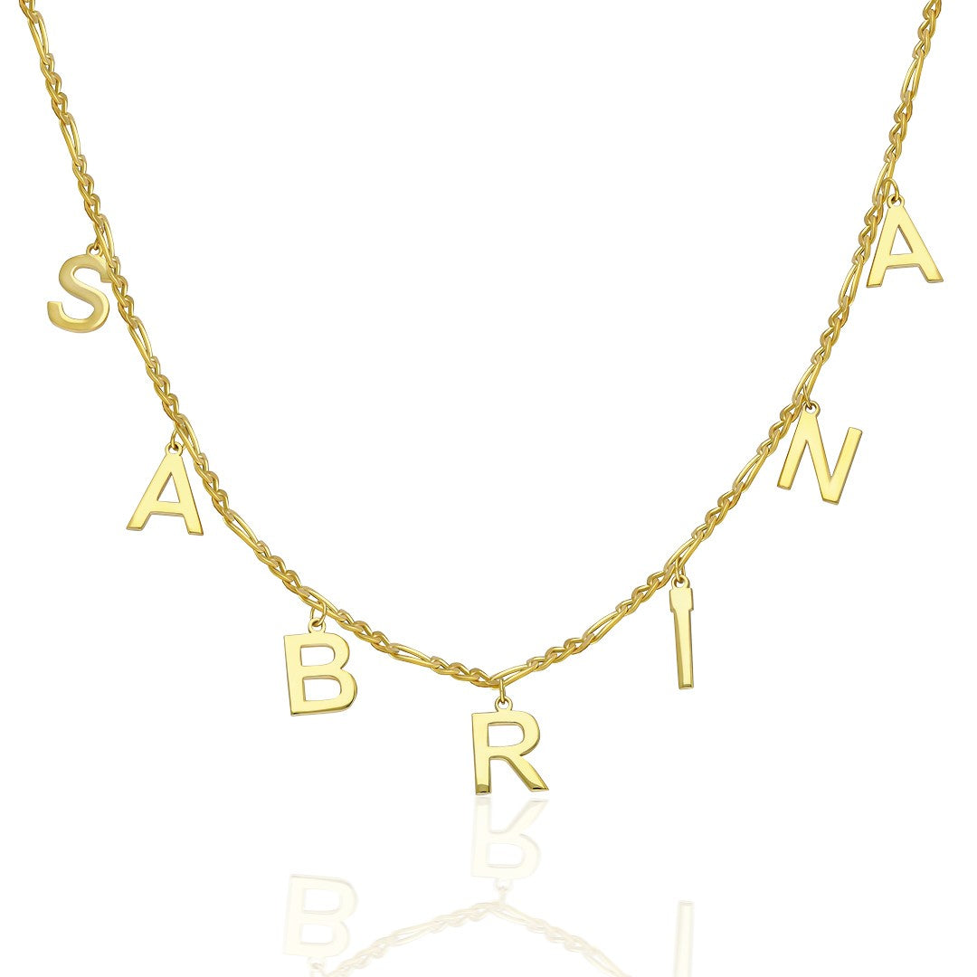 Harfli Sallanan Kolye - 925 GÜMÜŞ