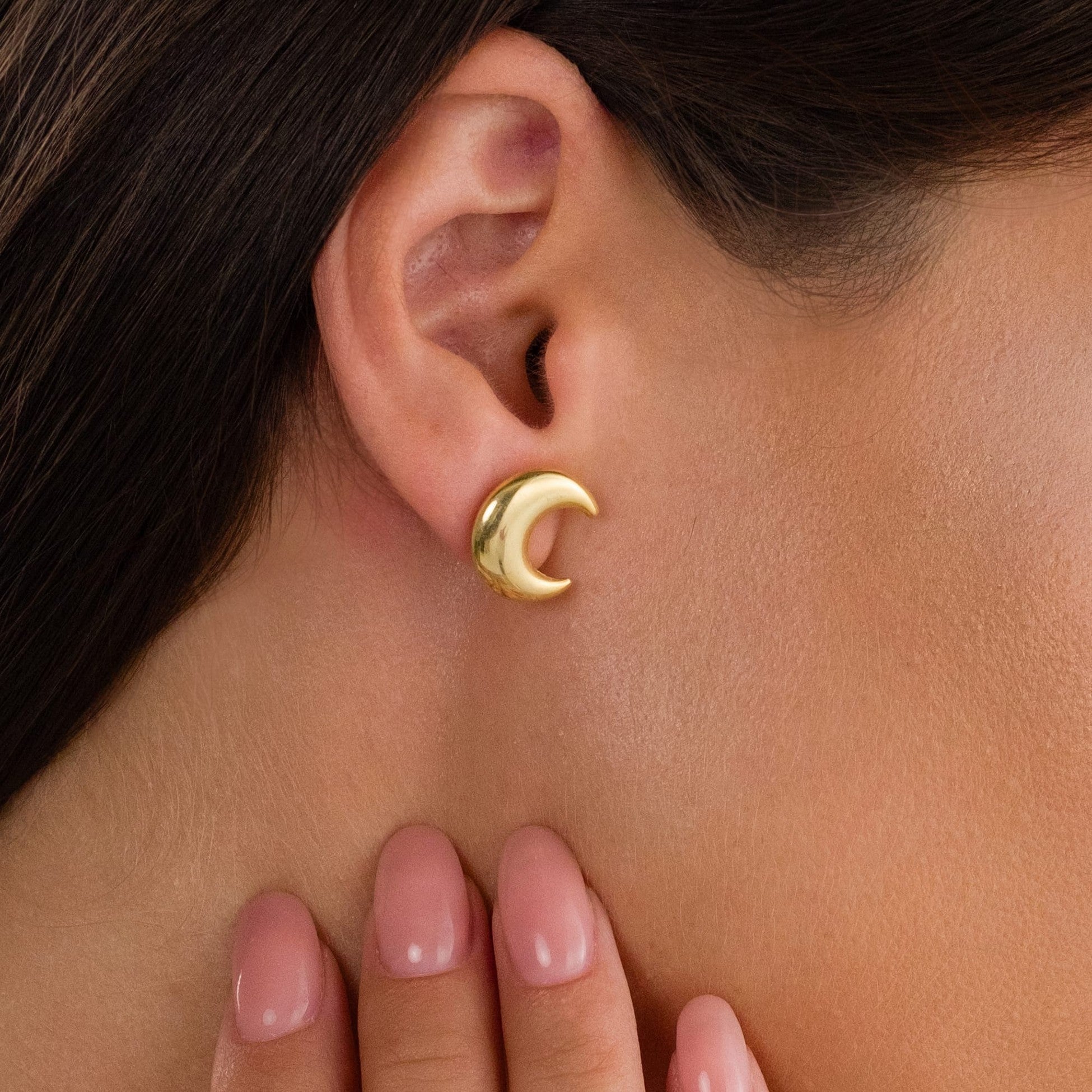 Ay Küpeleri - 925 GÜMÜŞ