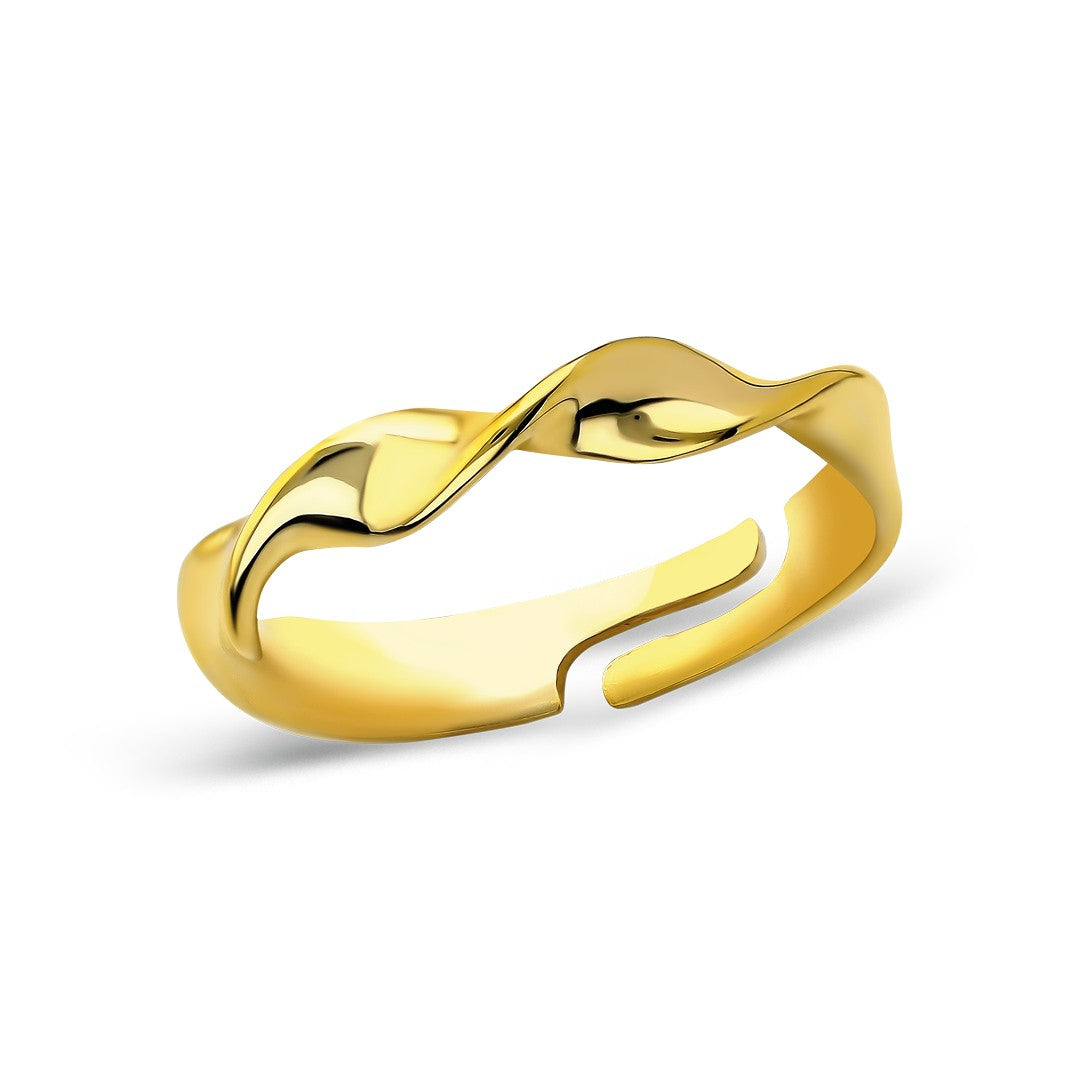 Spiral Şekilli Yüzük - 925 GÜMÜŞ