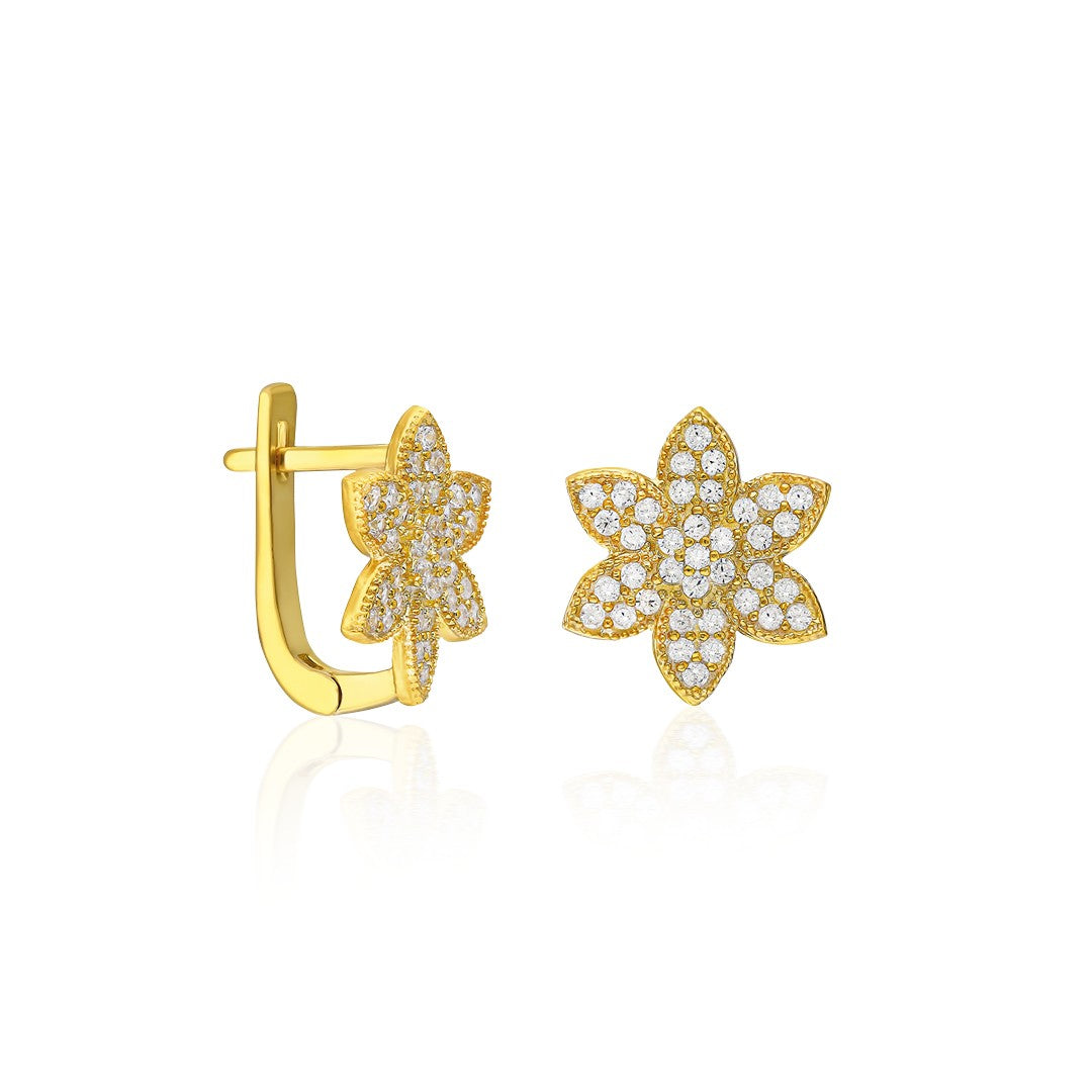 Çiçek Küpeleri - 925 GÜMÜŞ