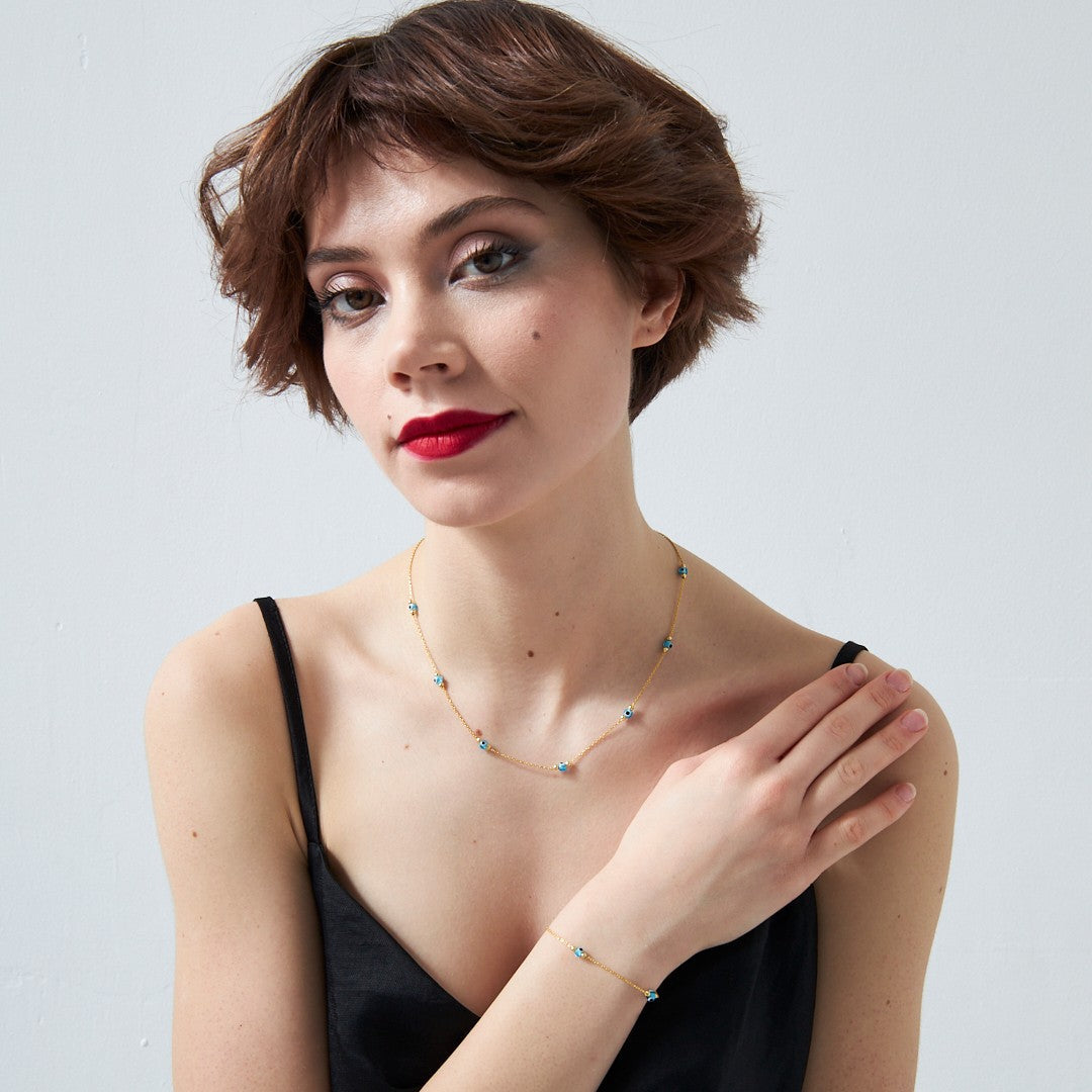 Dorica Toplu Nazar Seti - 925 GÜMÜŞ