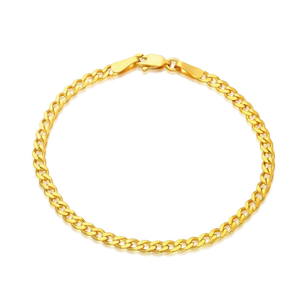 İnce Bağlantılı Zincir Bileklik - 925 GÜMÜŞ