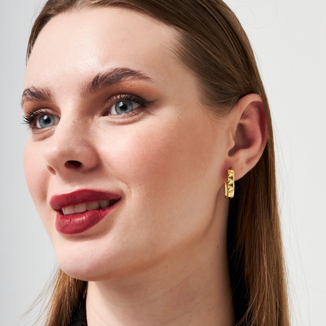 Oval Model Küpe - 925 GÜMÜŞ