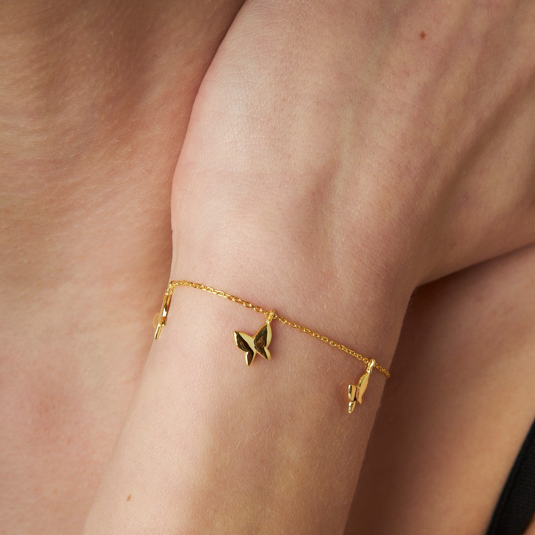 Basit Kelebek Bileklik - 925 GÜMÜŞ