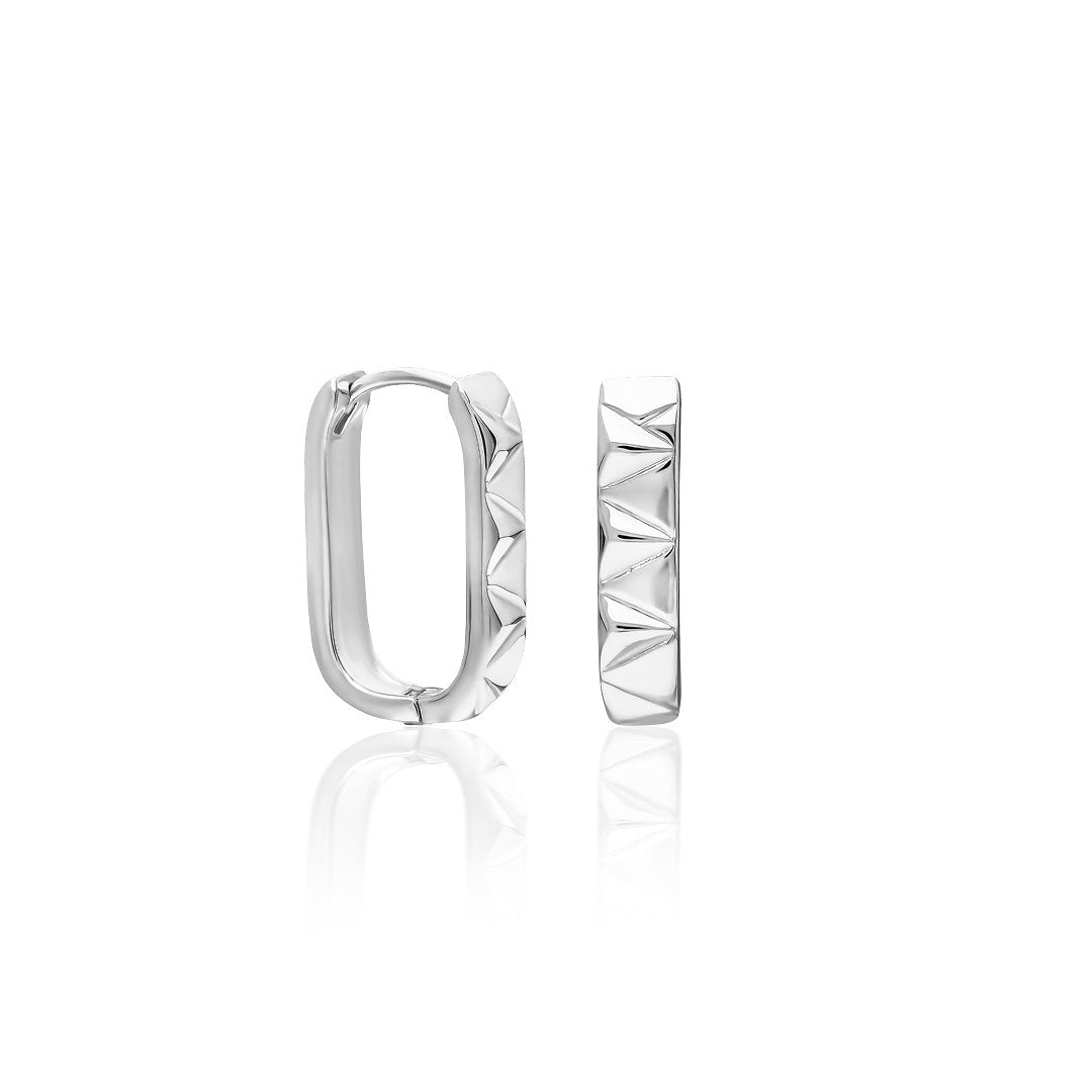 Oval Model Küpe - 925 GÜMÜŞ