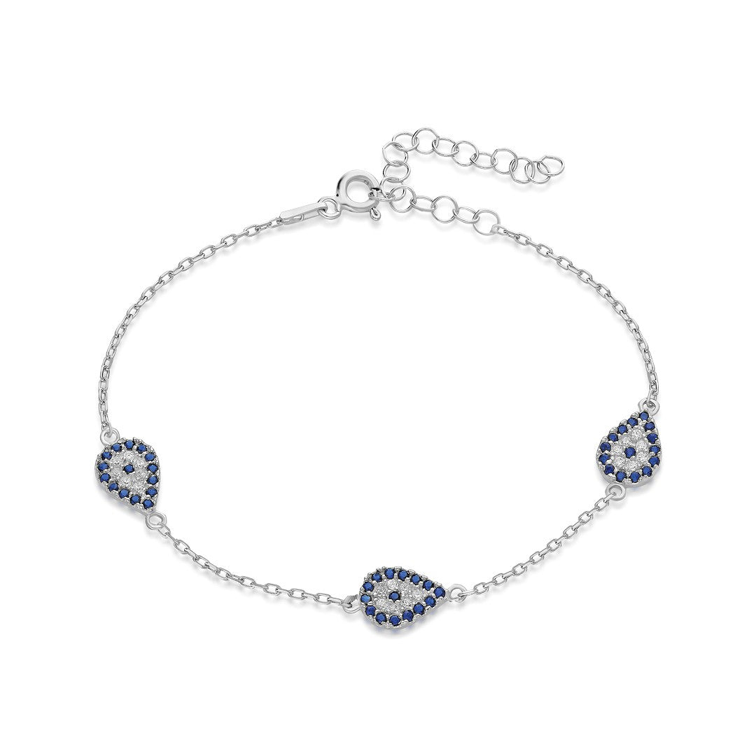 Nazar Damla Bileklik - 925 GÜMÜŞ