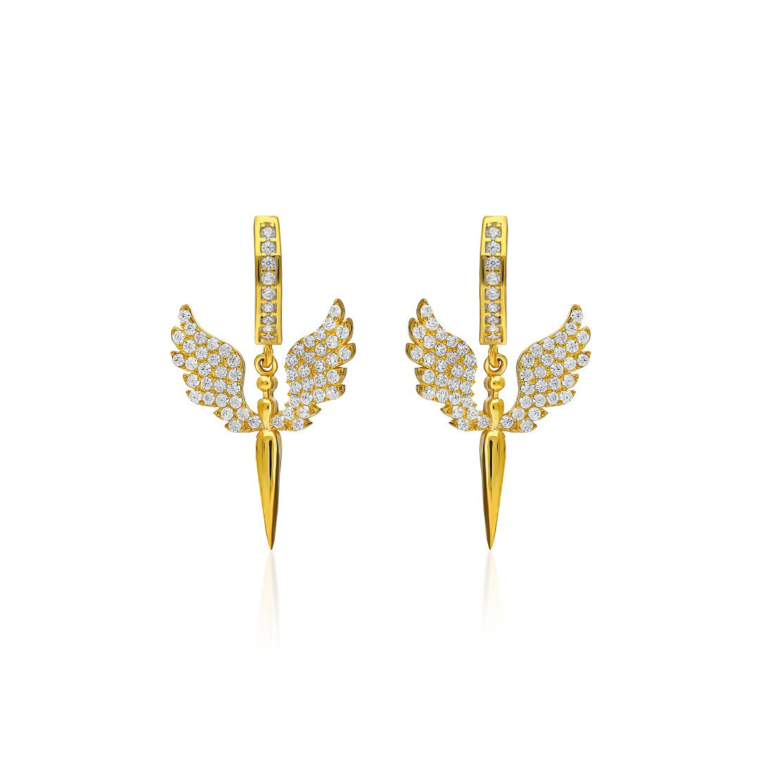 Mikail Melek Küpesi - 925 GÜMÜŞ