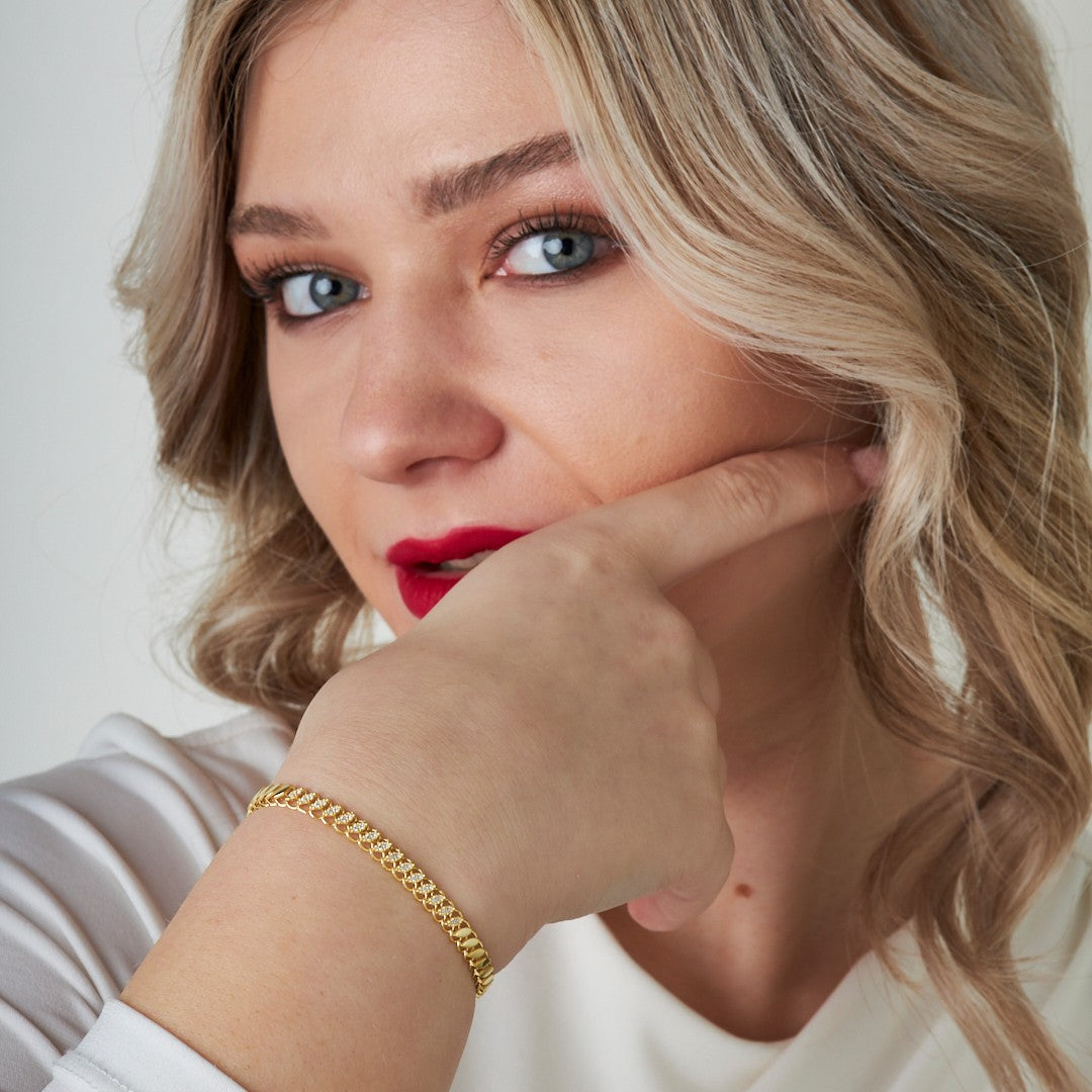 Oval Zincir Bileklik2 - 925 GÜMÜŞ