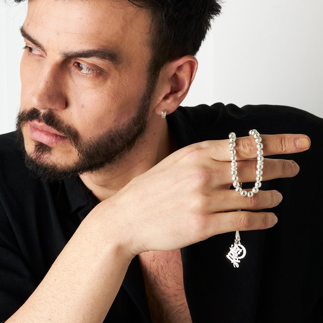 İsim modeli tesbih - 925 GÜMÜŞ