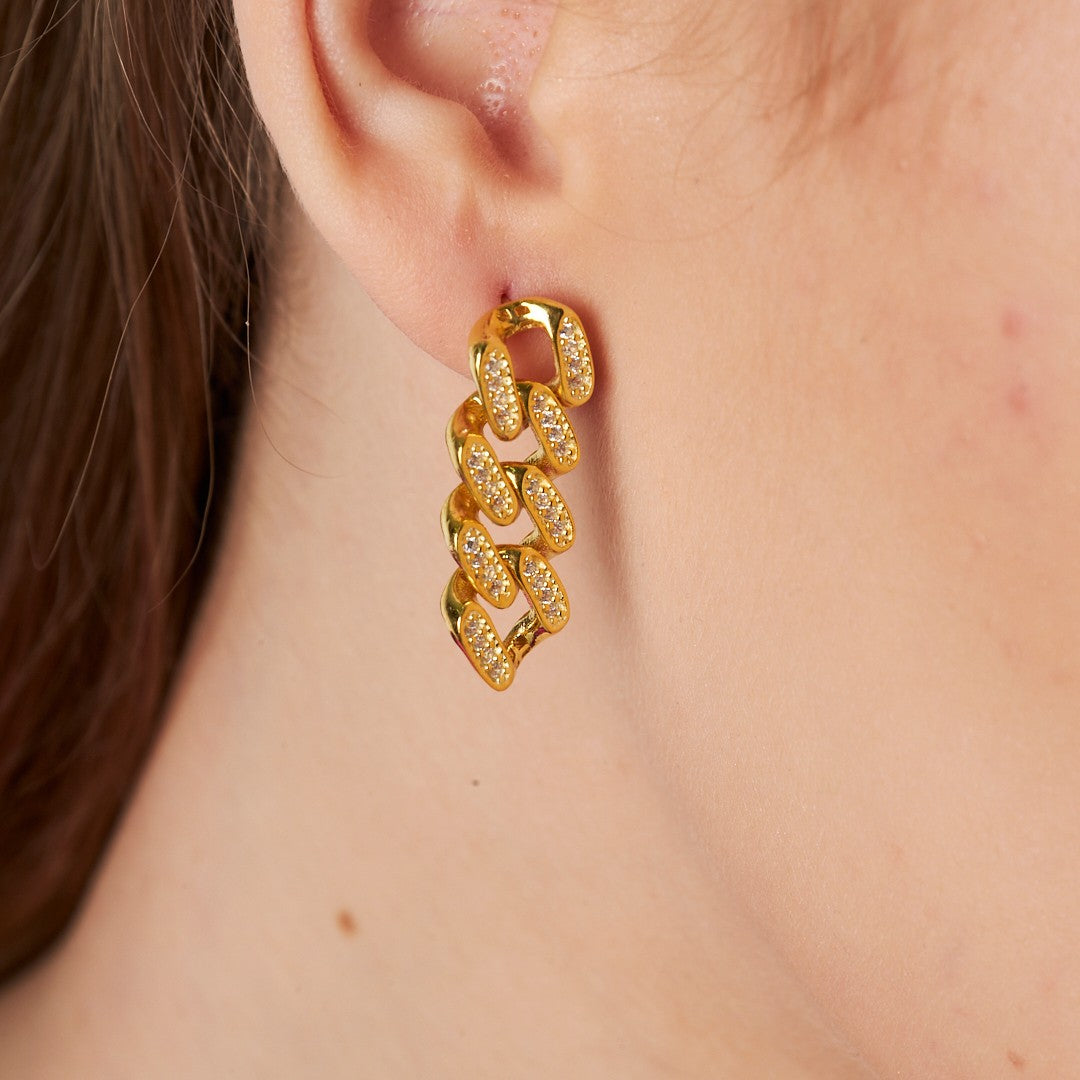 Tam Taşlı Gurme Küpeler - 925 GÜMÜŞ