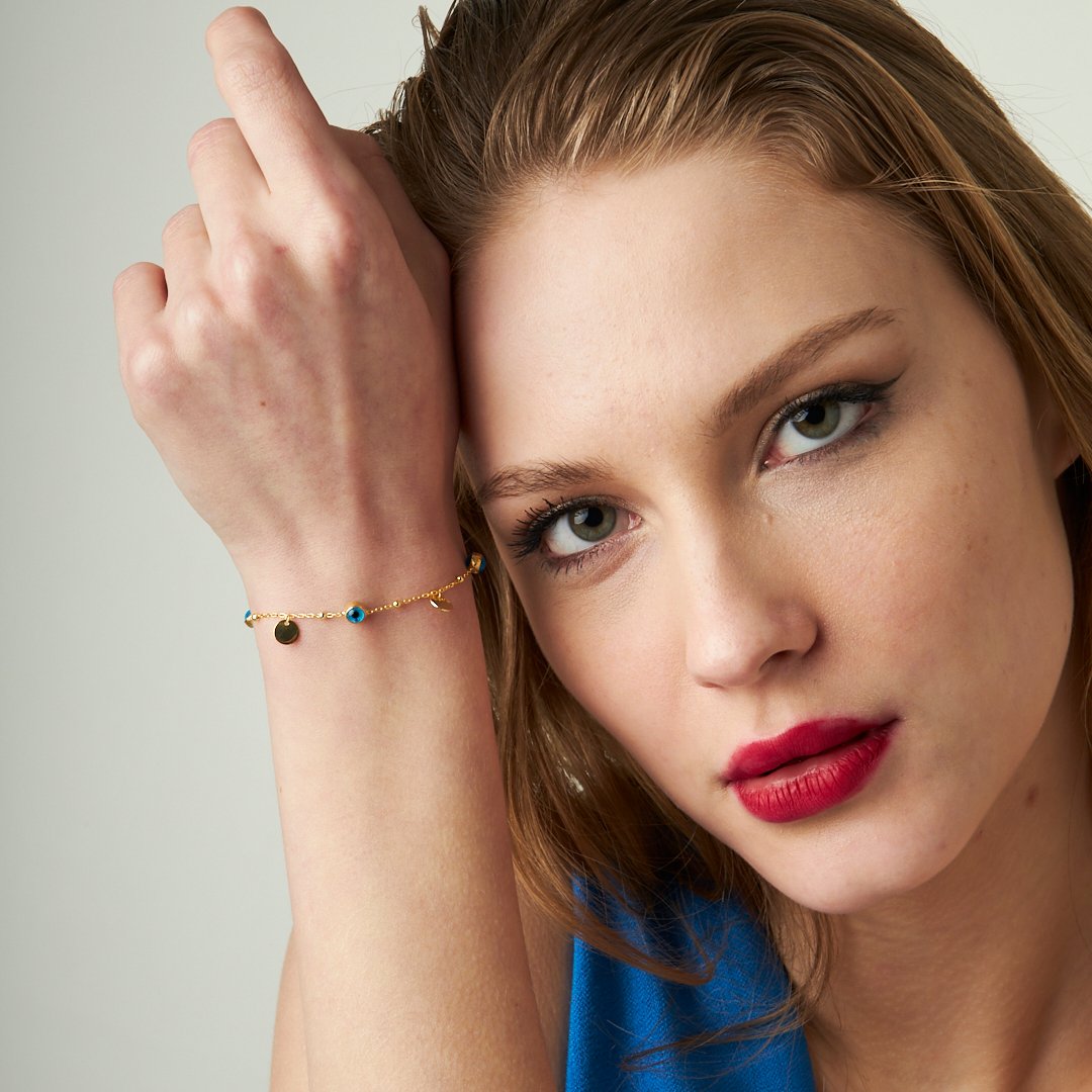 Nazar Pullu Bileklik - 925 GÜMÜŞ