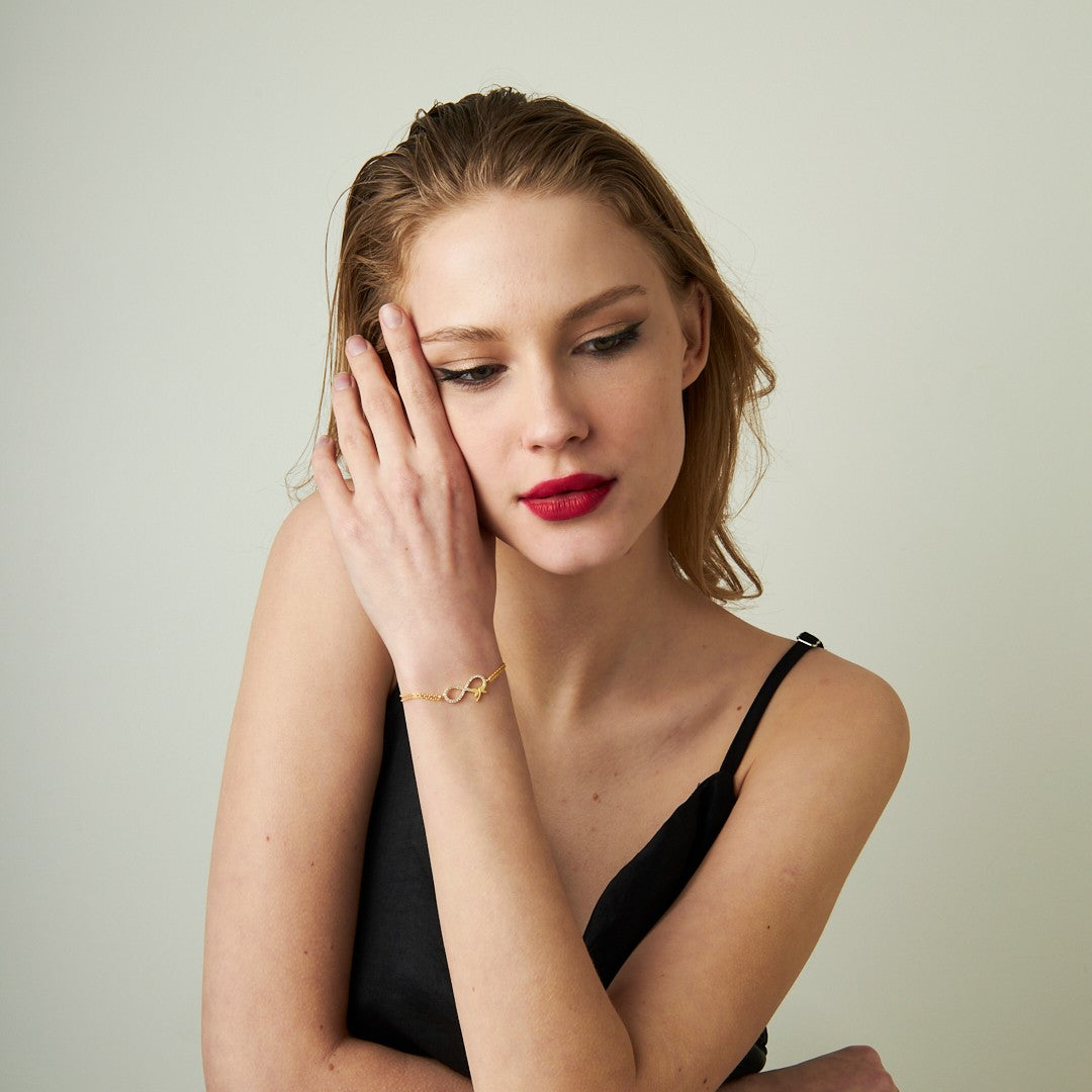 Yusufçuk Detaylı Sonsuzluk Bilekliği - 925 GÜMÜŞ