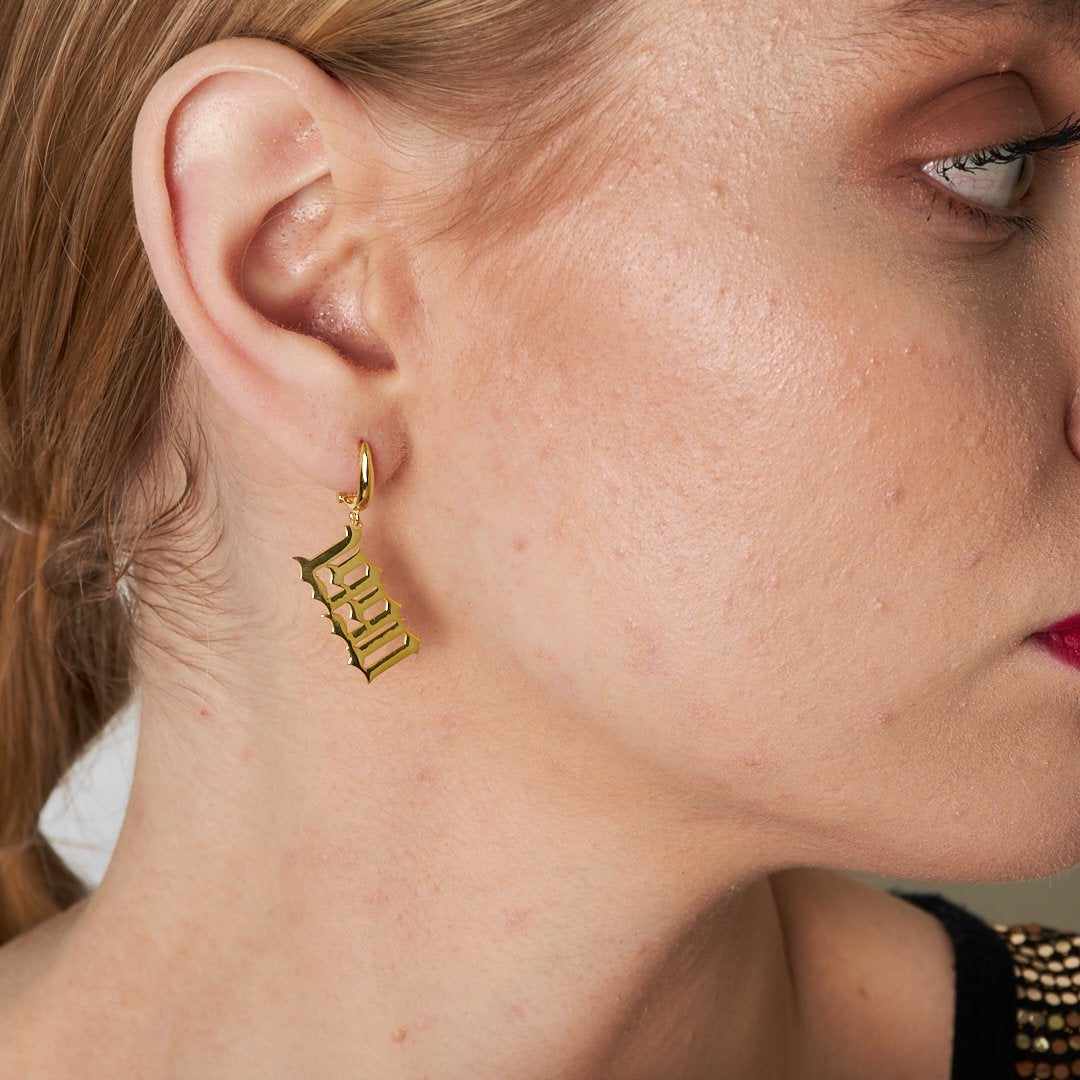 14 Ayar ALTIN Doğum Yılı Küpe