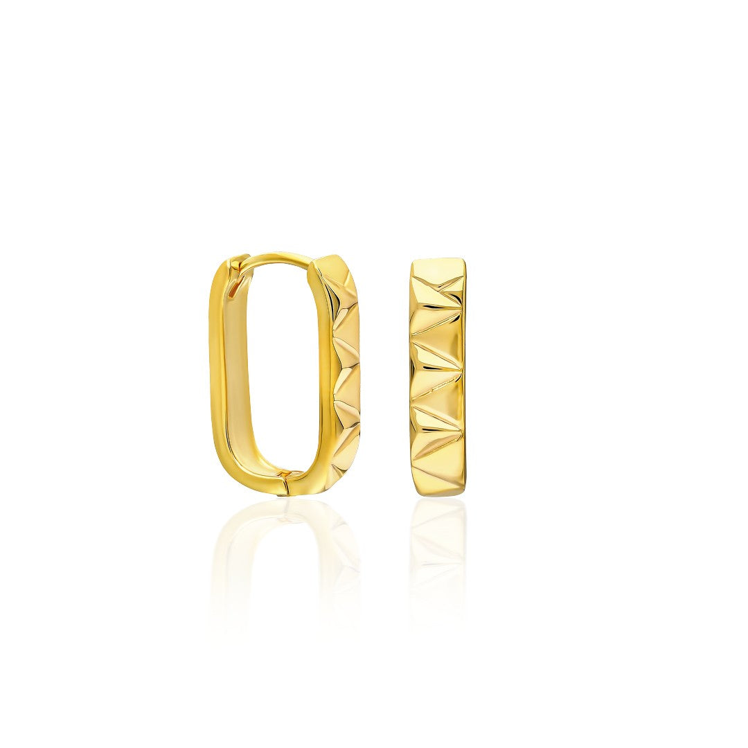 Oval Model Küpe - 925 GÜMÜŞ