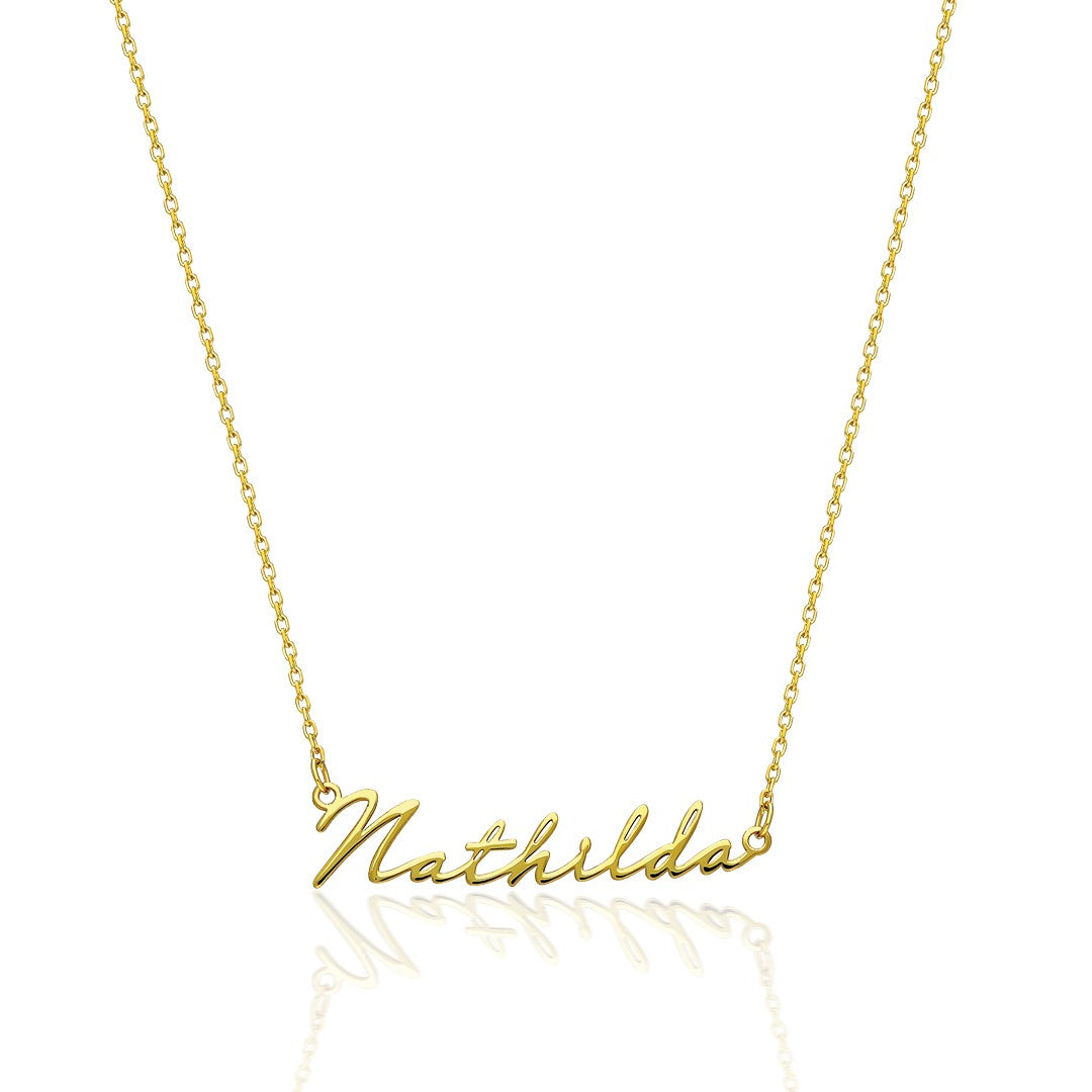 El Yazısı Şık İsimli Kolye - 925 GÜMÜŞ