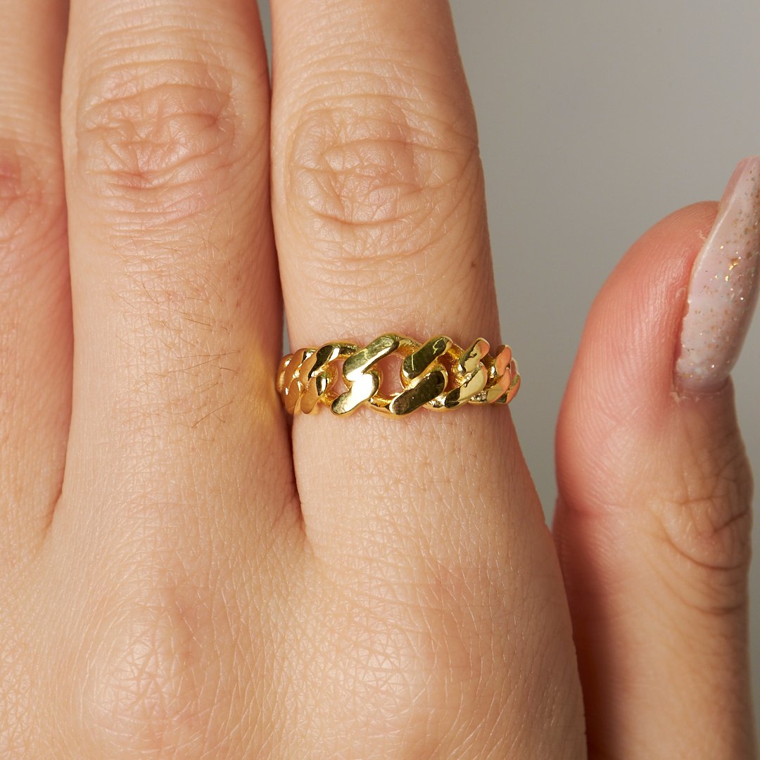 Düğüm Zincir Yüzük - 925 GÜMÜŞ