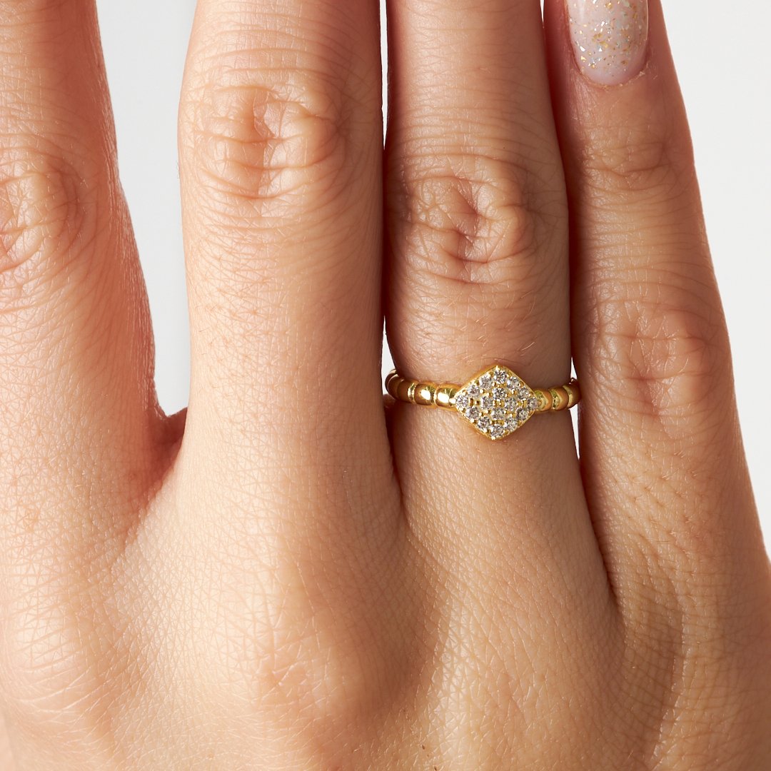 Disk Modeli Yüzük - 925 GÜMÜŞ