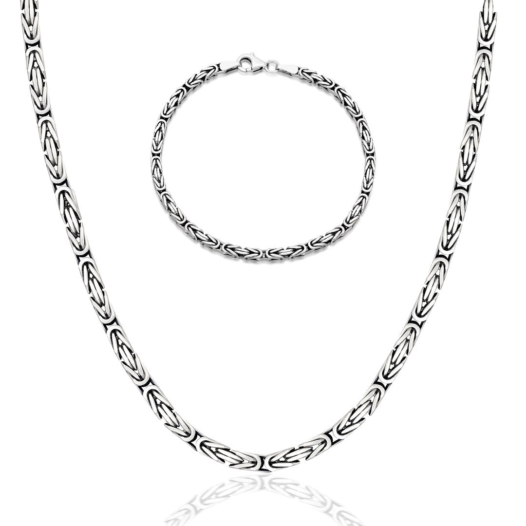 Spiral Model Zincir Seti - 925 GÜMÜŞ