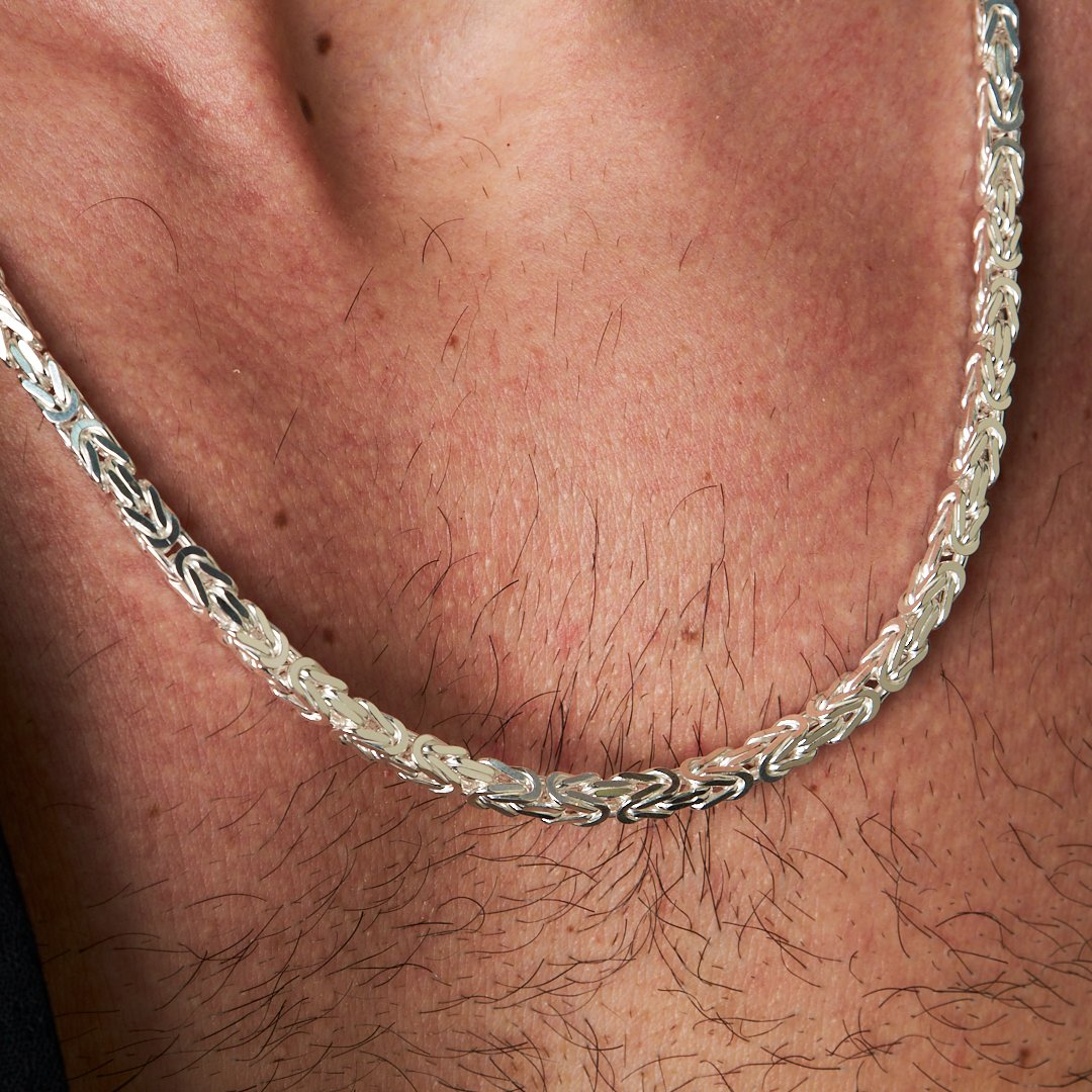 Spiral Model Zincir Kolye - 925 GÜMÜŞ