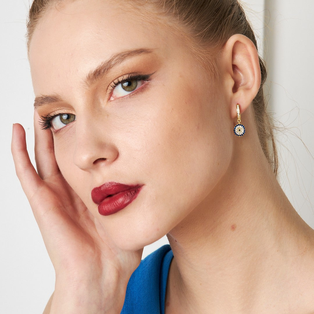 Şirin Nazar Küpesi - 925 GÜMÜŞ