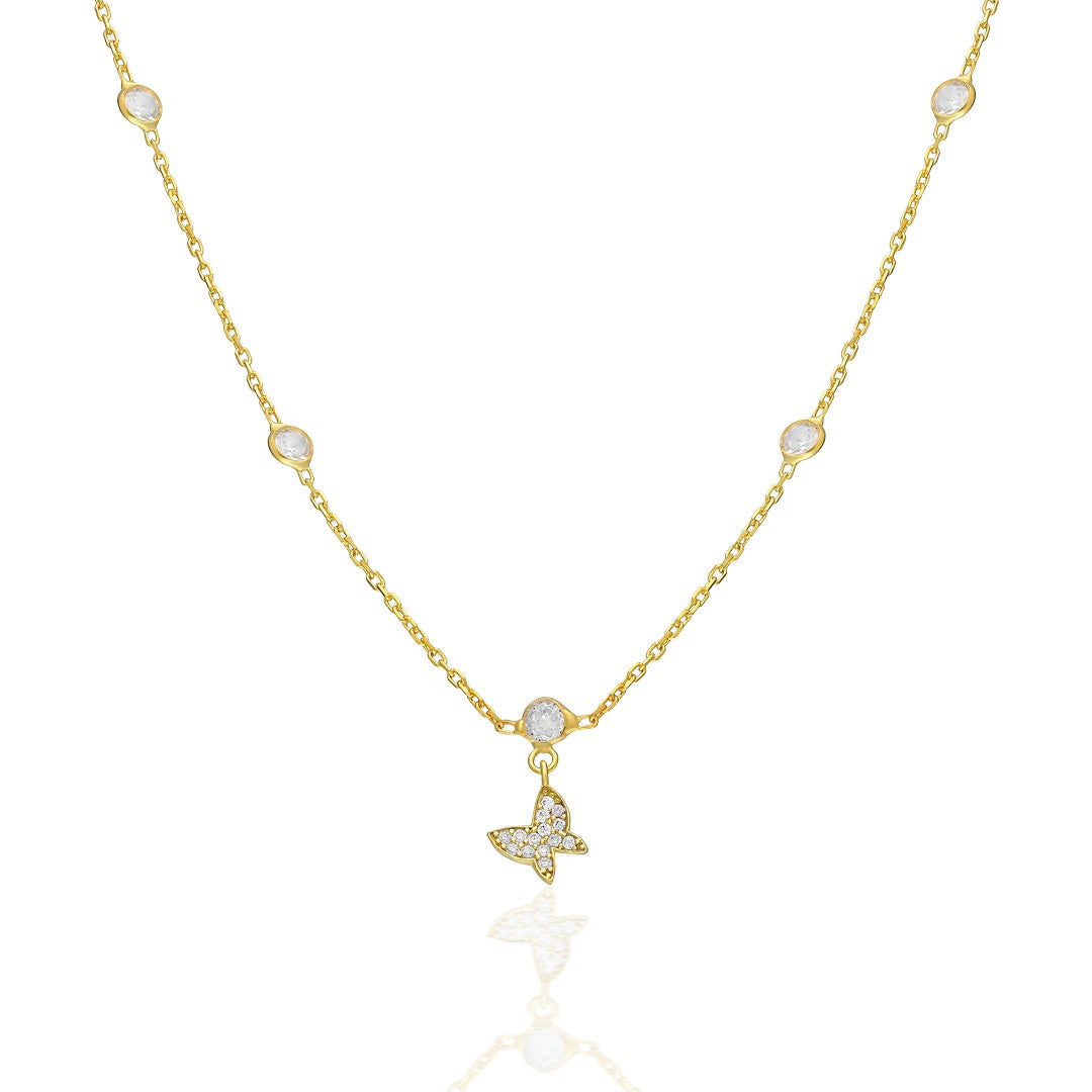 Minik Kelebek Kolye - 925 GÜMÜŞ