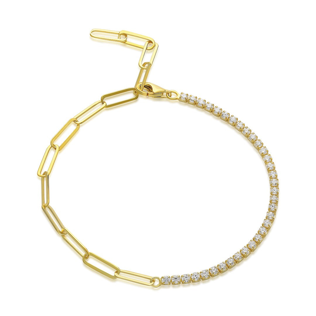 Su Yolları Zincir Bilezik - 925 GÜMÜŞ