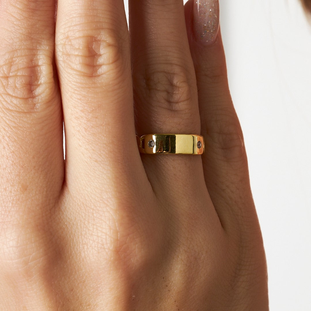 Gurme Kübik Zirkon Yüzük - 925 GÜMÜŞ